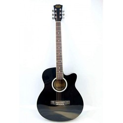 Acoustic Guitar with Bag and Strap (black)